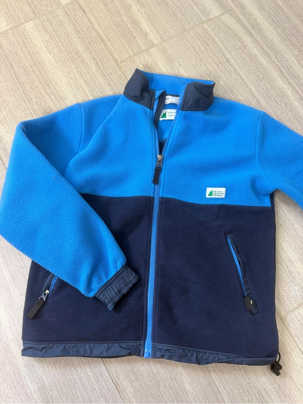 Mountain equipment company boys zip up fleece